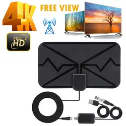 TV Antenna Indoor 4K 1080P HDTV Free Signal Receiver DVB-T Antenna TV Amplifier Antenna TV Digital Satellite HD Signal Booster