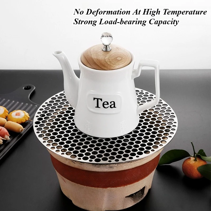 

Круглая утолщенная сетка для гриля из нержавеющей стали для коммерческого использования, для жарки мяса и приготовления на углях