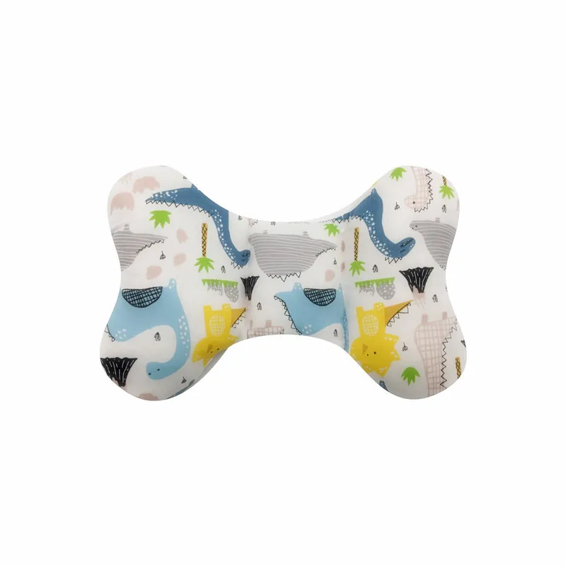 Детская подушка, детская подушка из чистого хлопка с бантом, защита шеи, четыре сезона, универсальная подушка для детской коляски, удобный подарок P6