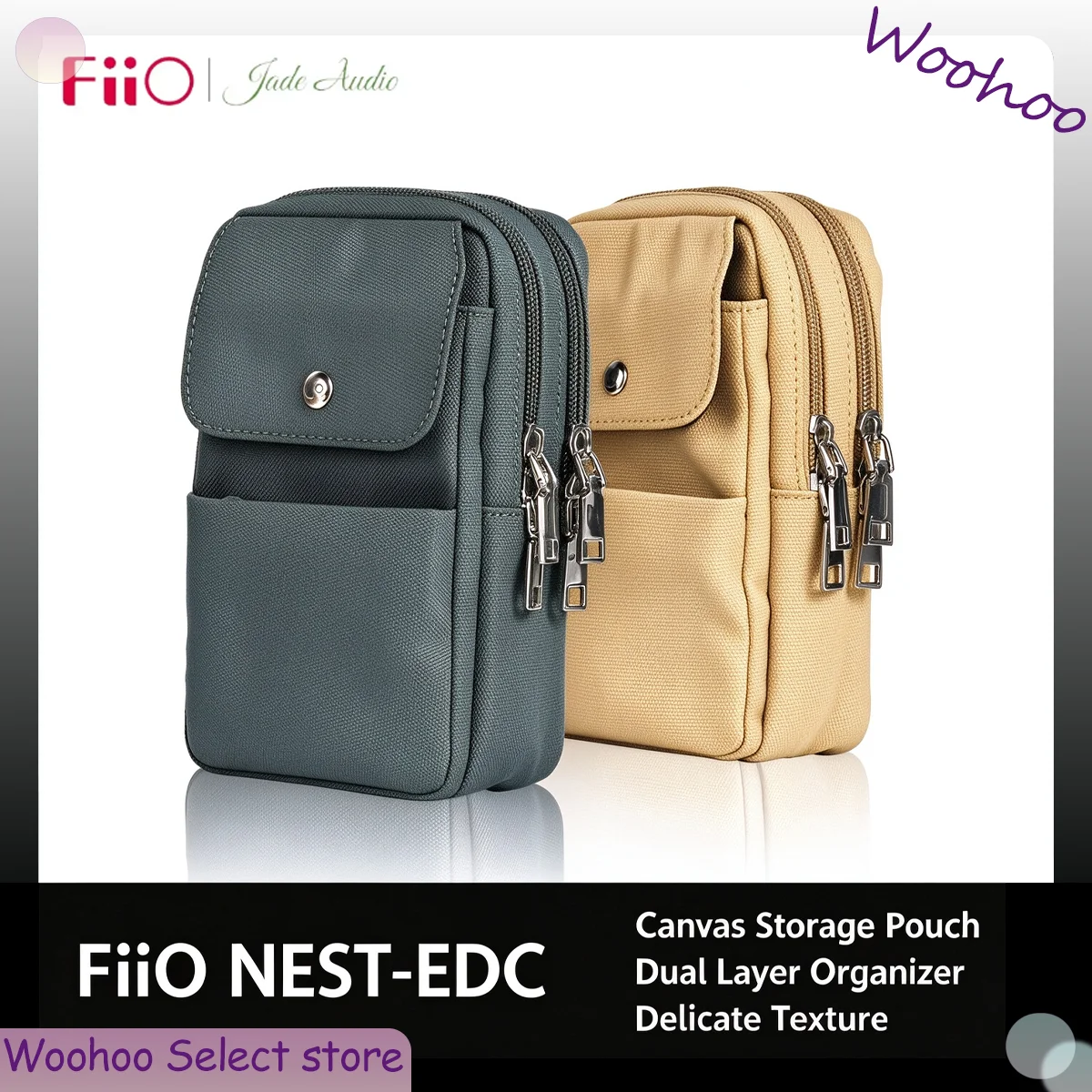FiiO NEST-EDC Bird Nest Portable Storage Bag For M27 M17 HiFi Music Player Universal EDC Digital Shockproof Carry Protective Bag