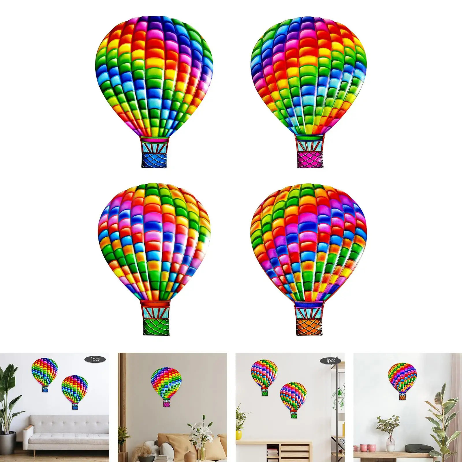 Novelty Hot Air Balloon Wall Hanging Collection Creative Pendant Gift for Home Living Room Garden Party Decoration