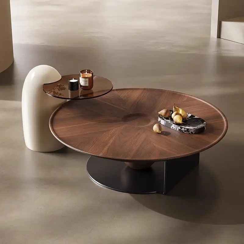 

round flying saucer coffee table light luxury modern simple minimalist living room household small apartment creative se