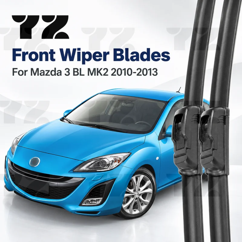 YZ Front Wiper Blades For Mazda 3 BL MK2 2010-2013 Windshield Windscreen Replacement Car Accessories 24" 19"