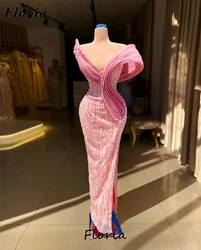 Vestido De noche De princesa con hombros descubiertos, traje Formal De lujo con cuentas para fiesta De boda, personalizado, cumpleaños y cóctel