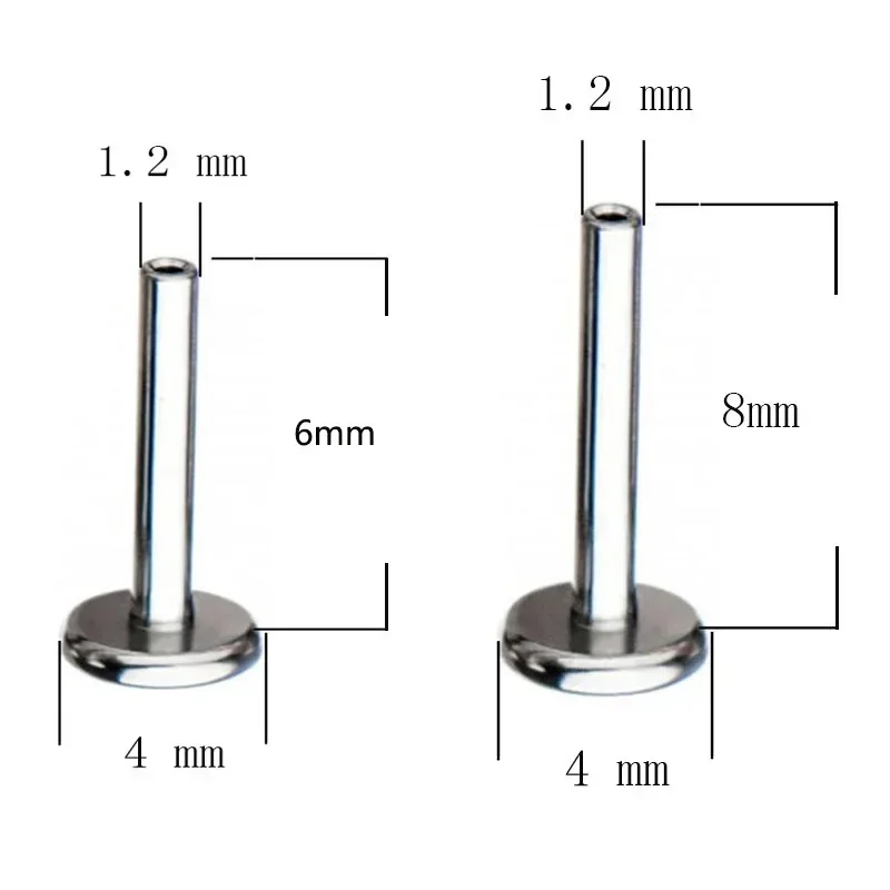 Titanium Rhombus Ear Piercing Earrings, Zircon Paved