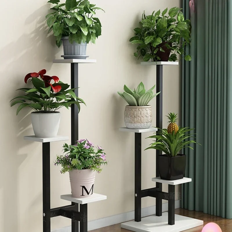 

Flower Shelf Living Room Floor Type Multi-layer Simple Modern Indoor Iron Art Balcony Flower Stand Flower Pot Rack Shelf
