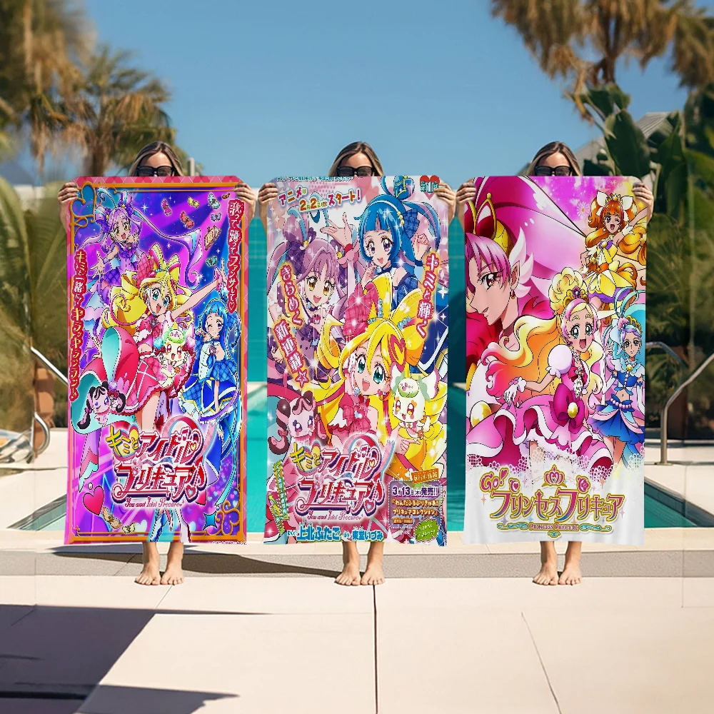 

Smile Precure Cute Anime Big Microfiber Beach Towels Quick Dry Towel Sand Beach Towels Pool Towel For Travel Swim Pool Yoga