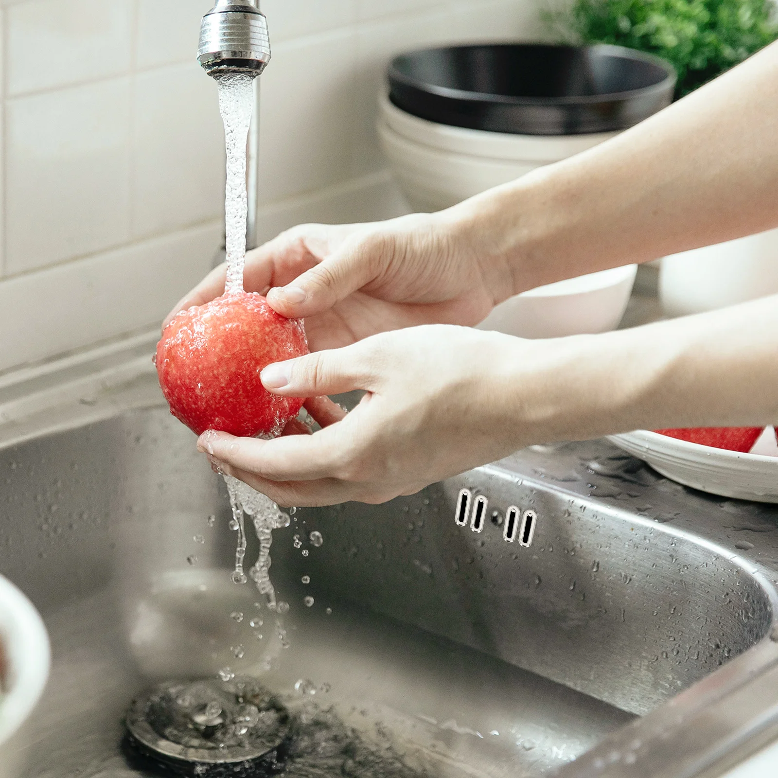 

20Pcs Wash Basin Accessory Overflow Hole Ring Plastic Sink Overflow Replacement Reliable Bathroom Basin Ring Smooth Surface No