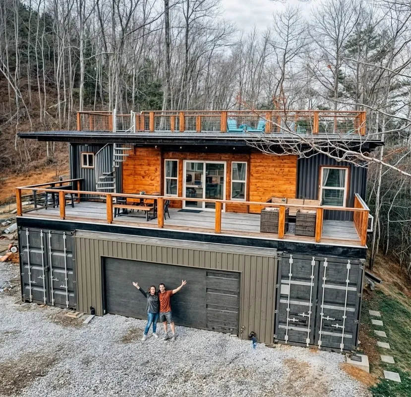 Casa modulare scorrevole modificata per contenitori di spedizione domestici portatili