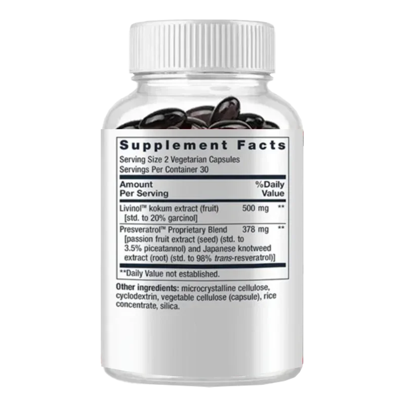 

60-капсульная добавка для ячеек, способствующая обновление клеток, страсть, экстракт фруктов, транс-реверизатор, без глютена, без ГМО, вегетарианский