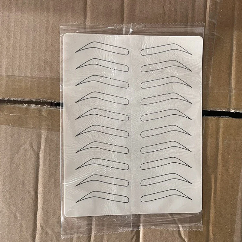 Microblading لوازم الحاجب ممارسة اللاتكس الجلد دليل القلم Microblading شفرة ماكياج الوشم الحاجب التدريب الوشم مجموعة #2