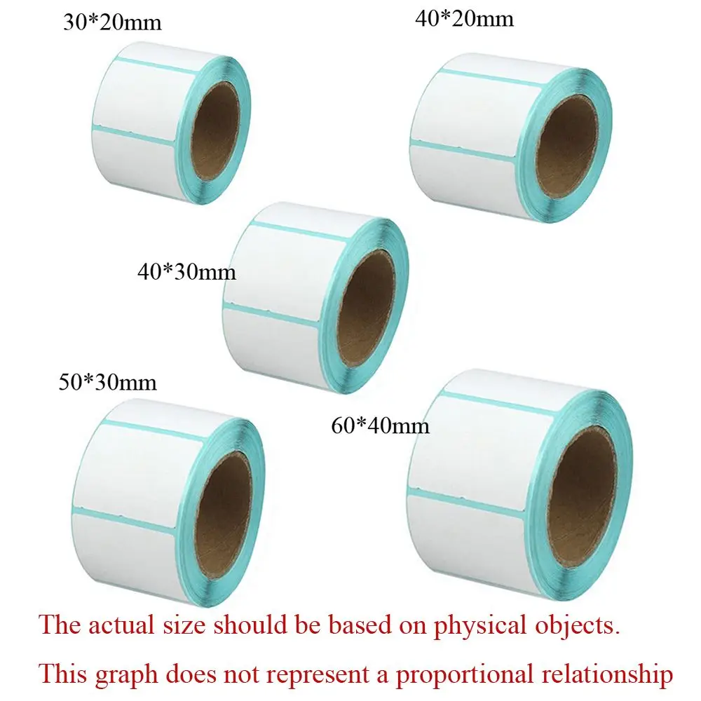 700pcs/Roll Adhesive Thermal Label 30*20 40*20 40*30 50*30 mm Sticker Paper Waterproof Supermarket Price Blank Label