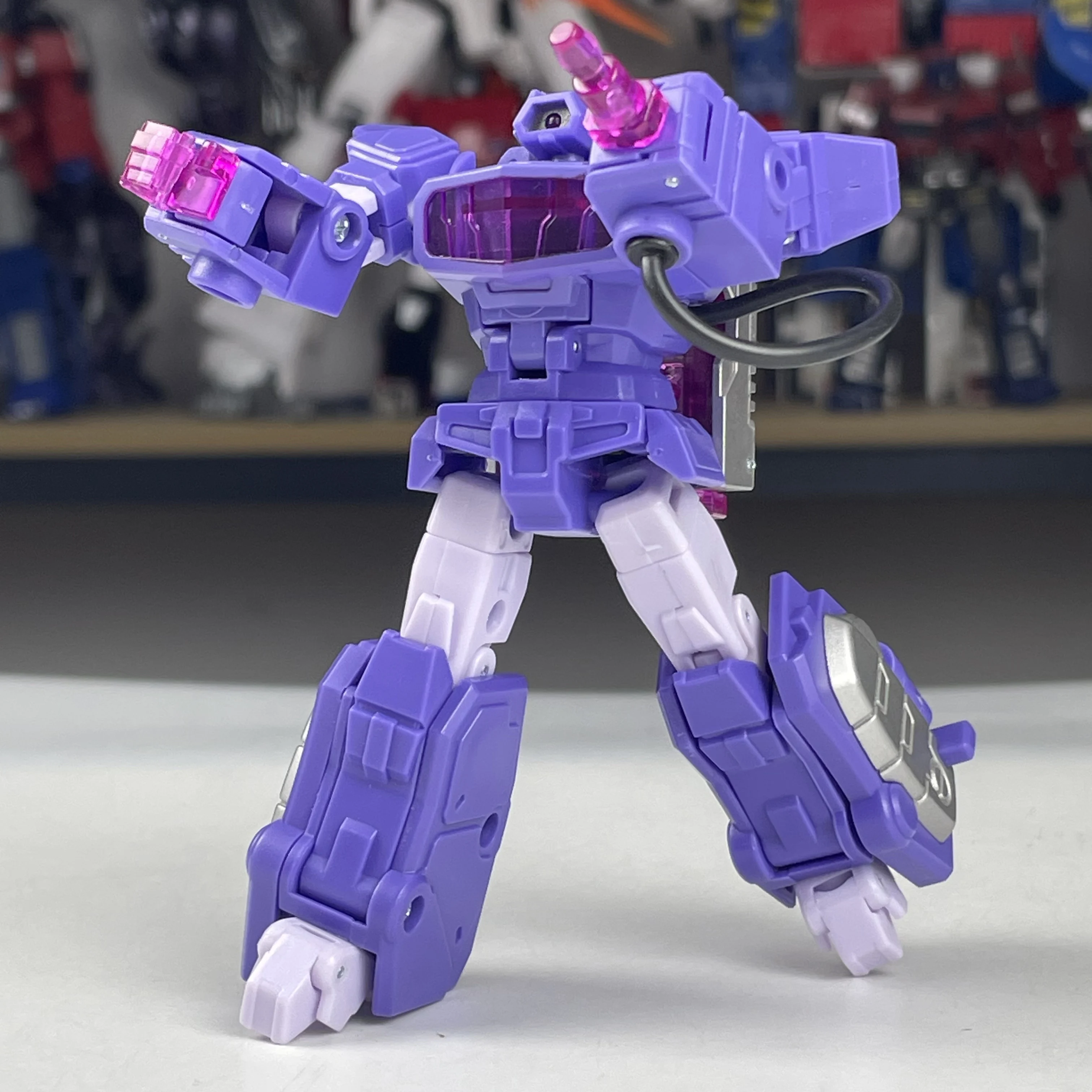 Juguetes transformadores PocketToys PT03 10CM Shockwave G1 versión animada Robot a pequeña escala modelo colección de figuras de acción Anime