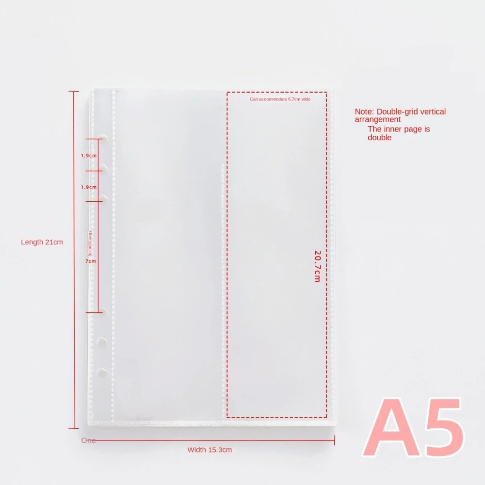 Multifunction A5 Binder Storage Book Agenda Diary Journal Card Holder Book DIY Idol Photo Organizer Binder Cover Photo Storage