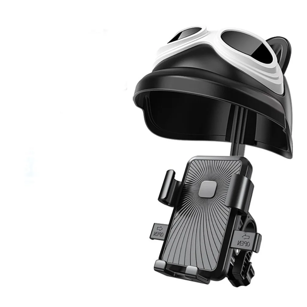 With Sun Visor Motorcycle Mobile Phone Holder Cradle Clip Rainproof Electric Bicycle Phone Bracket 360 Degree Rotate