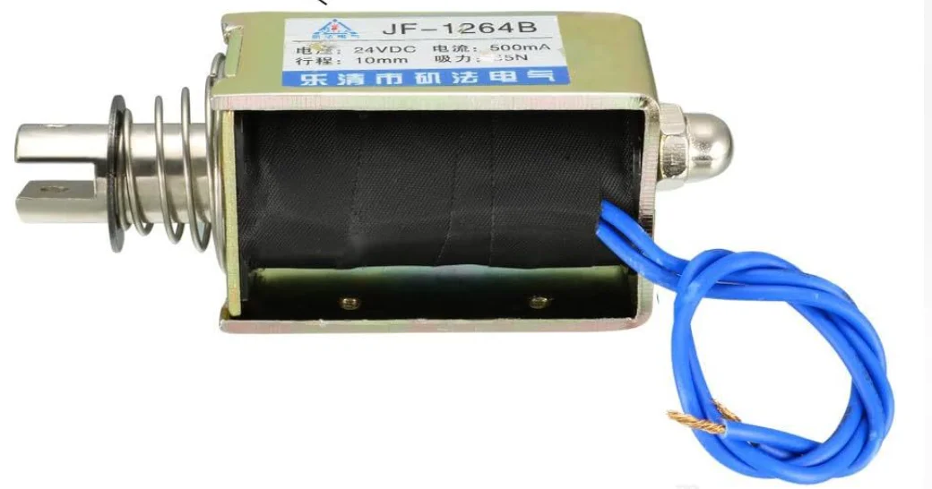 JF-1264B/1564B Push-Pull Electromagnet Traction Switching Magnet Full Load Absorbing DC6V DC12V DC24V for Electronics Market