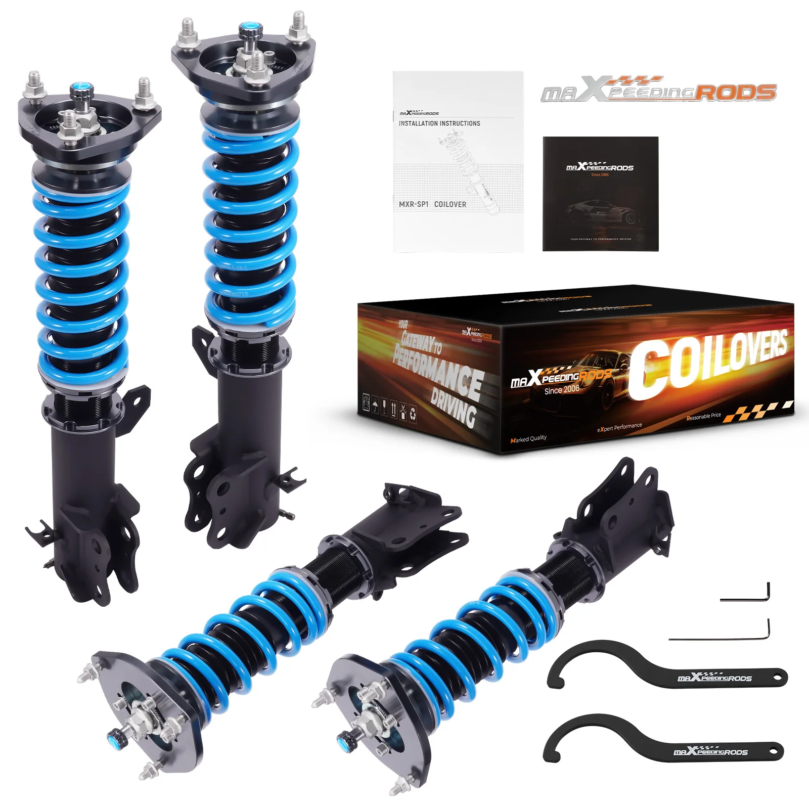 MaXpeedingrods Coilovers Shocks Struts Kit for Toyota MR2 Spyder 2000-2005