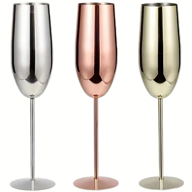 Stainless Steel Wine Glasses Unbreakable Metal Cocktail Glasses 250 Ml, for Drinking Cocktails and Wine at Bar and Home Bar Cup