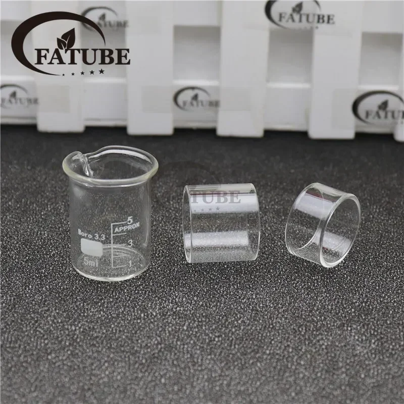 

5 шт., прозрачные стеклянные трубки, мерный стакан для распылителей PICATINY MTL, весы 3 мл/5 мл