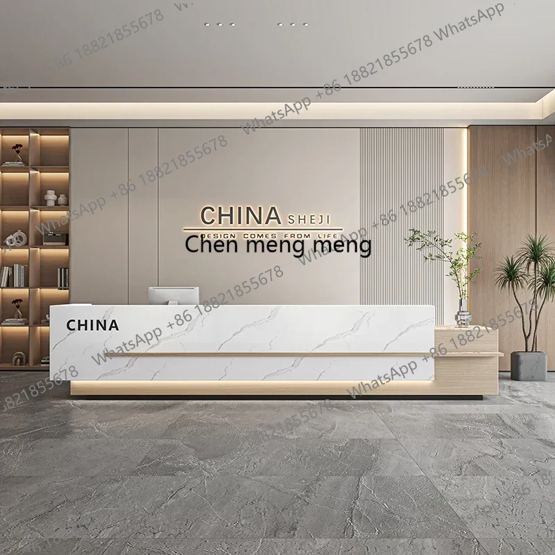 

Modern and minimalist Office Company Hotel Lobby Front Desk Reception checkout page