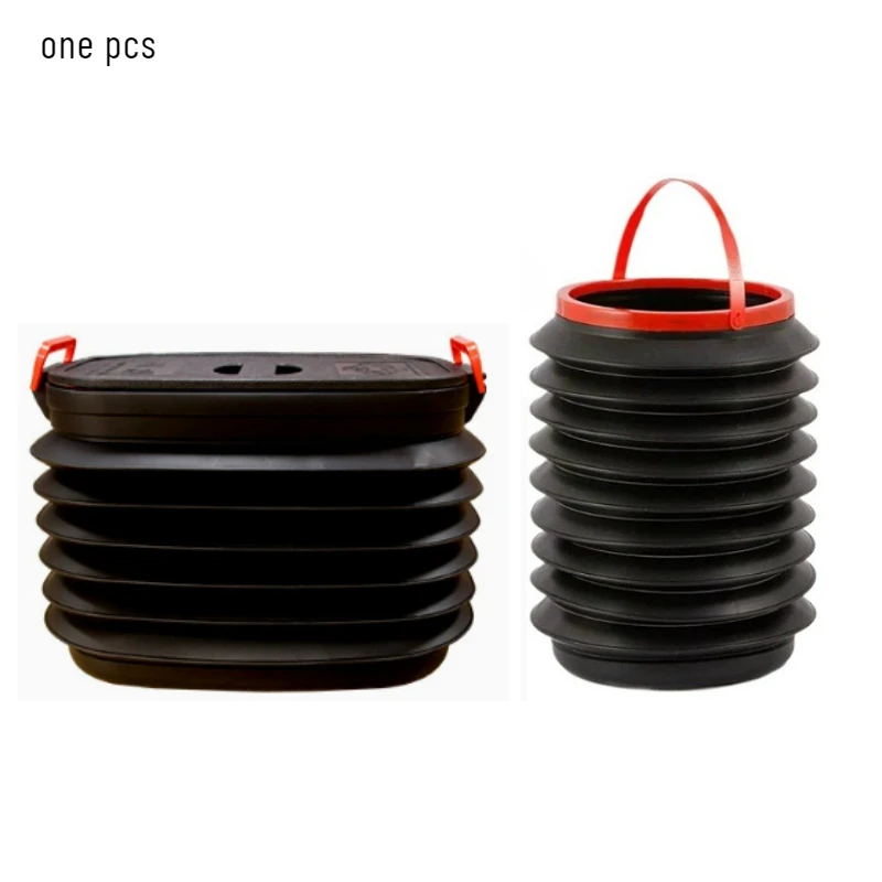 1PCS 18L/4L Telescopic Storage Bucket for Car Camping Picnics Fishing BBQ Wood Pellet Folding Multi-Function Storage Containers
