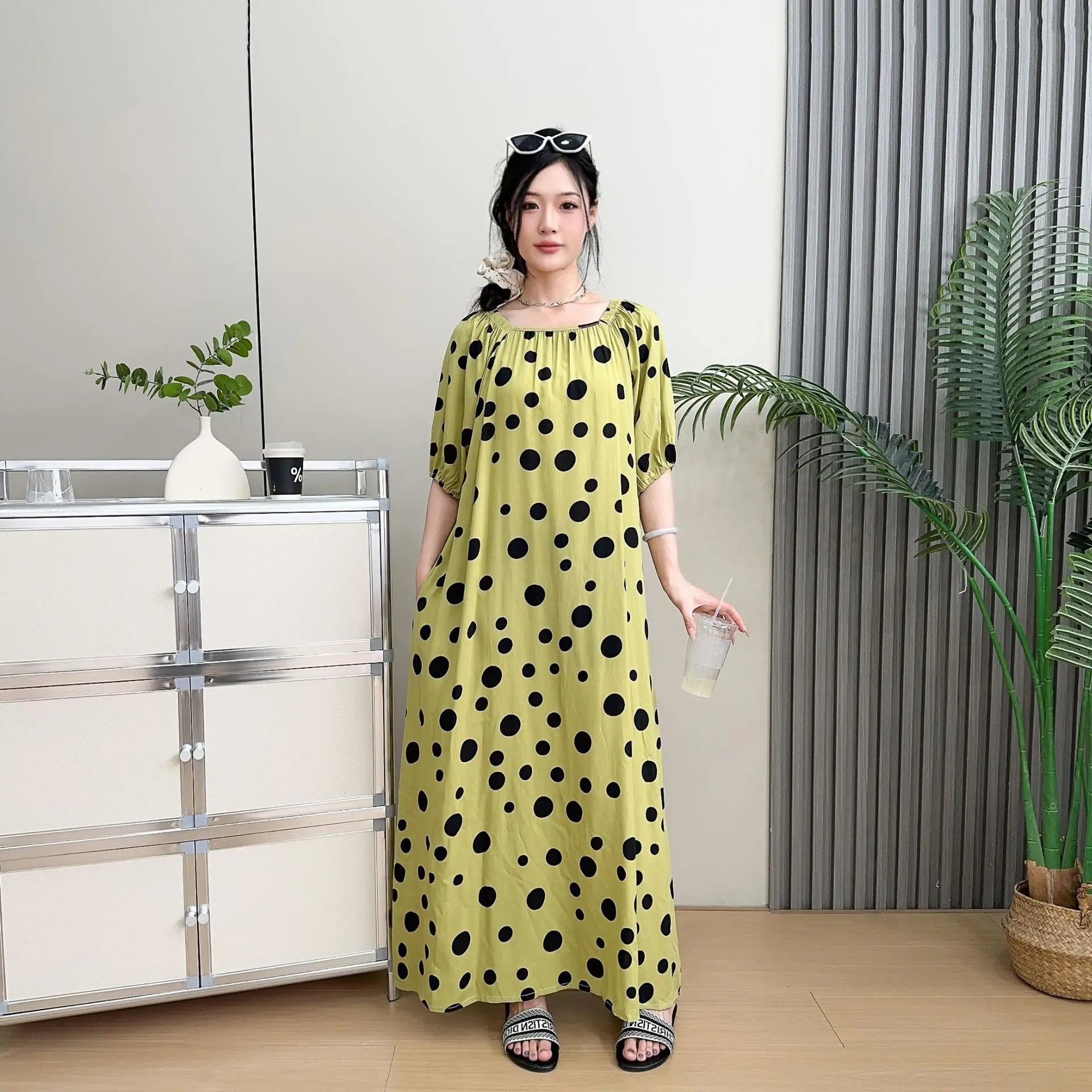 Robe mi-longue florale en Voile de coton de qualité supérieure pour femmes, taille portefeuille d'été élégante, ligne a, robes Maxi longues