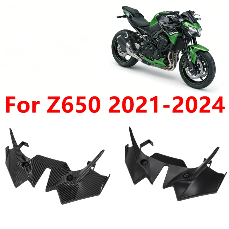 NEW For Z650 Z 650 z650 2020-2023 2024 Motorcycle Front Spoiler Wing Deflector Frontal Downforce Winglet Fairing Spoilers