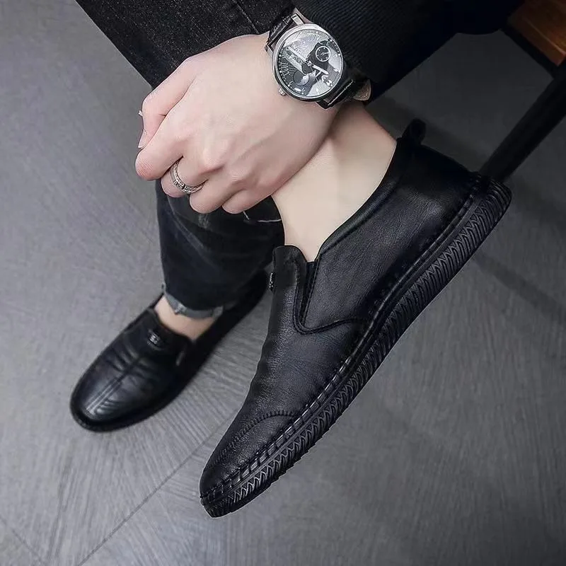 Men's Shoes New Business Leather Shoes Soft Sole Comfort Driving Shoe Light Walking Shoes for Men Casual Flats Loafers Moccasins