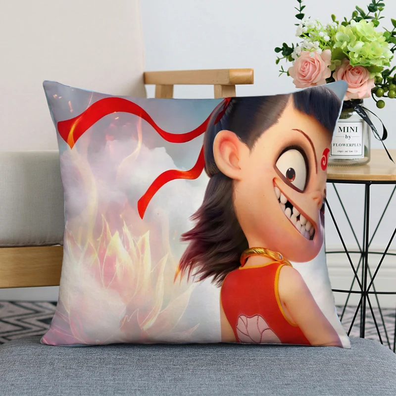 

Pillowcase Cases Cushion Sleeping Sofa Hugs Nezha Decorative Pillows Cover Cute Pillow Covers Ornamental Pillows For Living Room