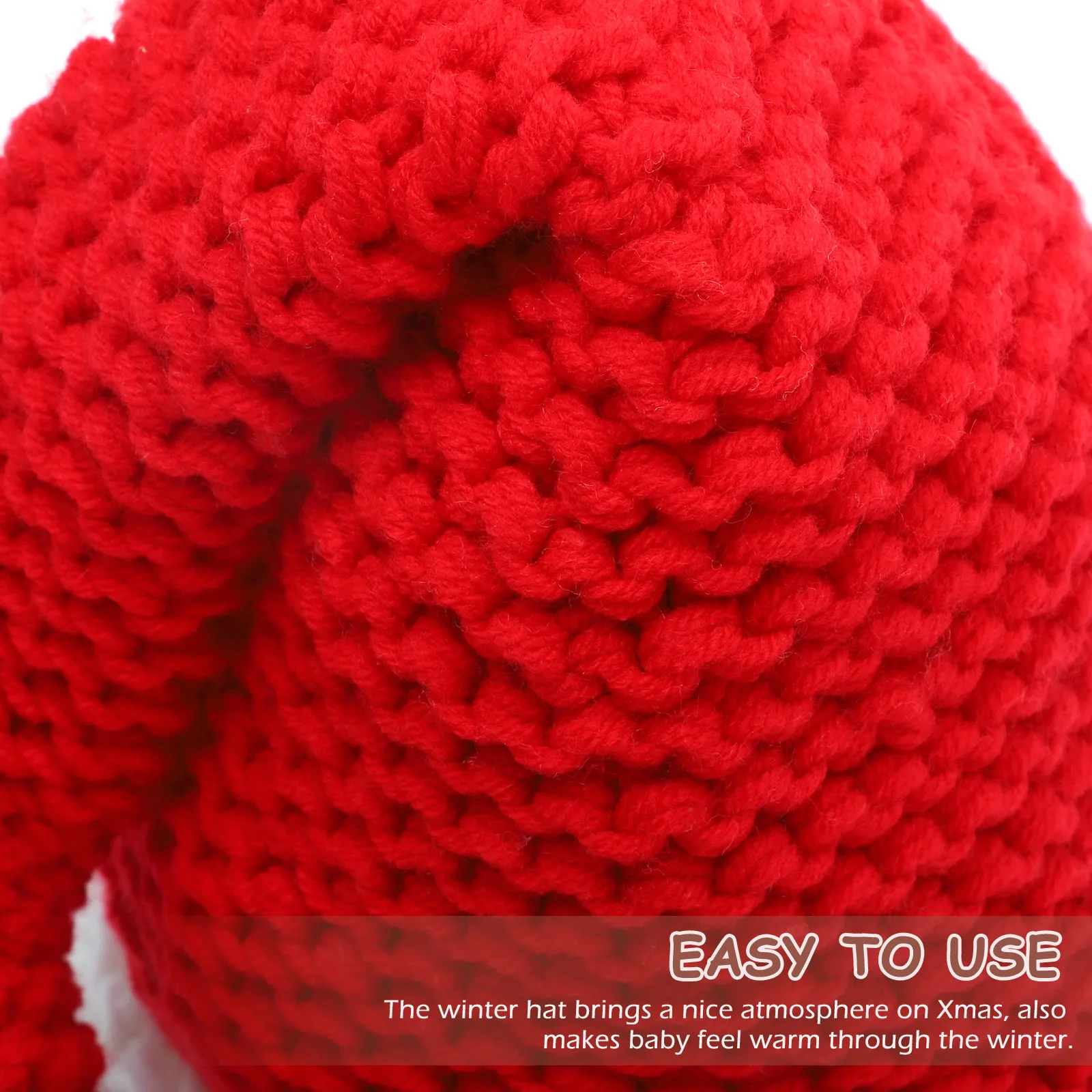 

Baby Christmas Hats Knit Yarn Long Tail Warm Classic Photo Props Kids Baby Shower Gifts Newborn Winter Santa Cap