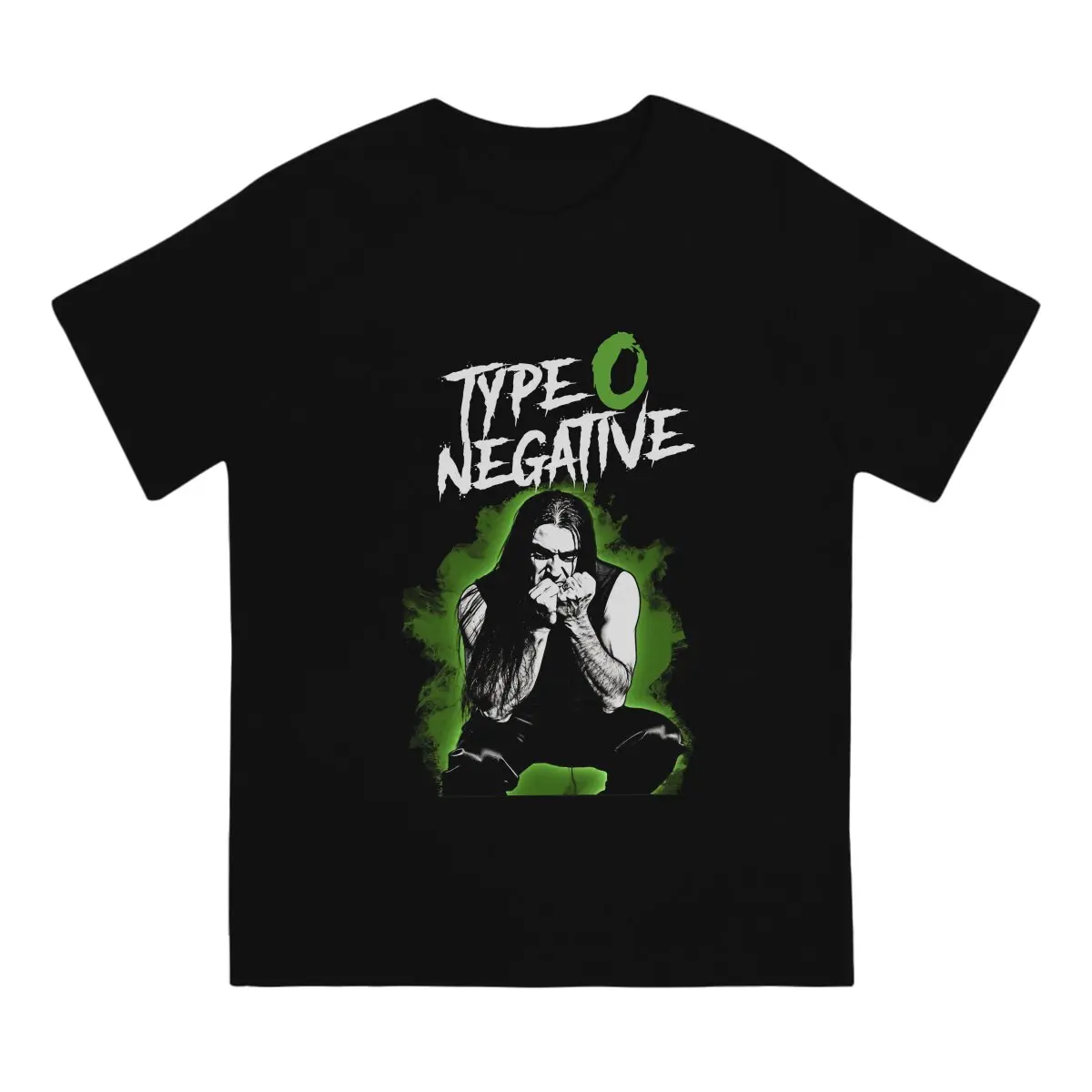 Green Monster Peter Steele Men's T Shirts Type O Negative Leisure Tee Shirt Short Sleeve Crewneck T-Shirt Graphic Clothing