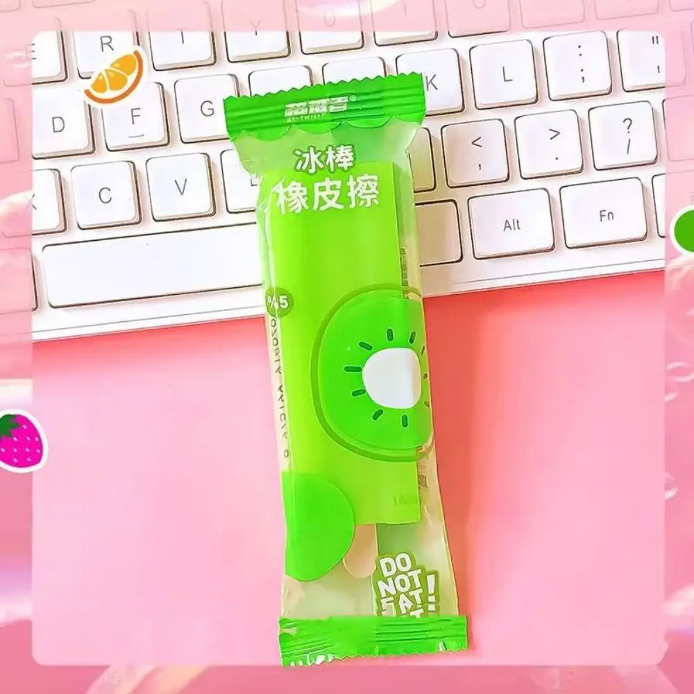 Traceless Cute Ice Cream Eraser Novelty Lovely Scented Pencil Rubber Creative Kawaii Wiping Eraser School Office