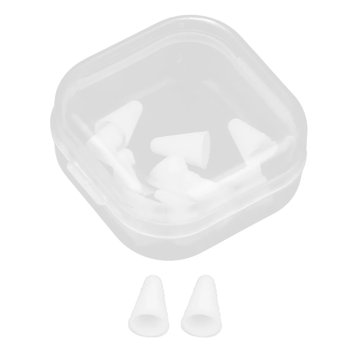 8 Buah Casing Pelindung Silikon Penutup Ujung Pena Stylus Meningkatkan Akurasi untuk Penutup Stylus Pensil 1 2 Putih