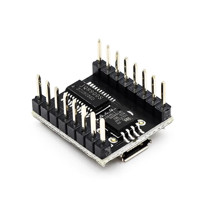 Voz Módulo Chip Música personalizada, Intelligent Voice Broadcast, Porta Serial USB, Módulo de Reconhecimento MP3, JQ8900-16P