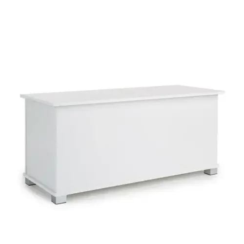 

'White Bedding Box Blanket Box Towel Box Large Wooden New Ottoman Storage Chest