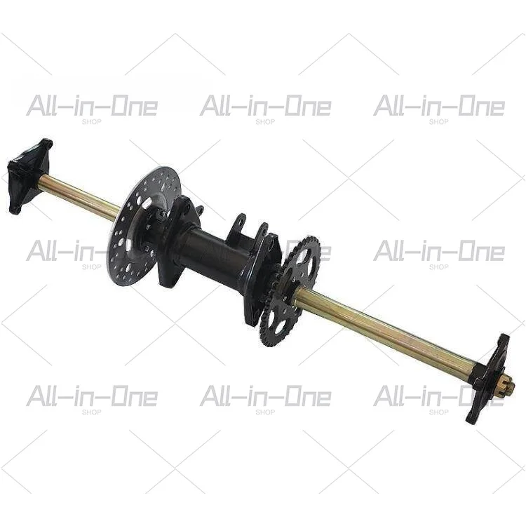 Tricycle Four-wheeled go-kart ATV rear axle suspension rear axle extended rear flat fork 81cm long