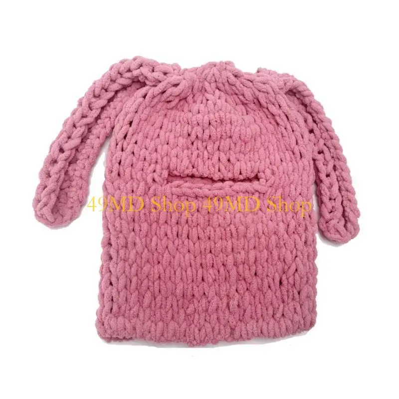 

49MD Зимняя вязаная шапка с героями мультфильмов, сохраняющая тепло, ветрозащитная шапка для холодной погоды на осень