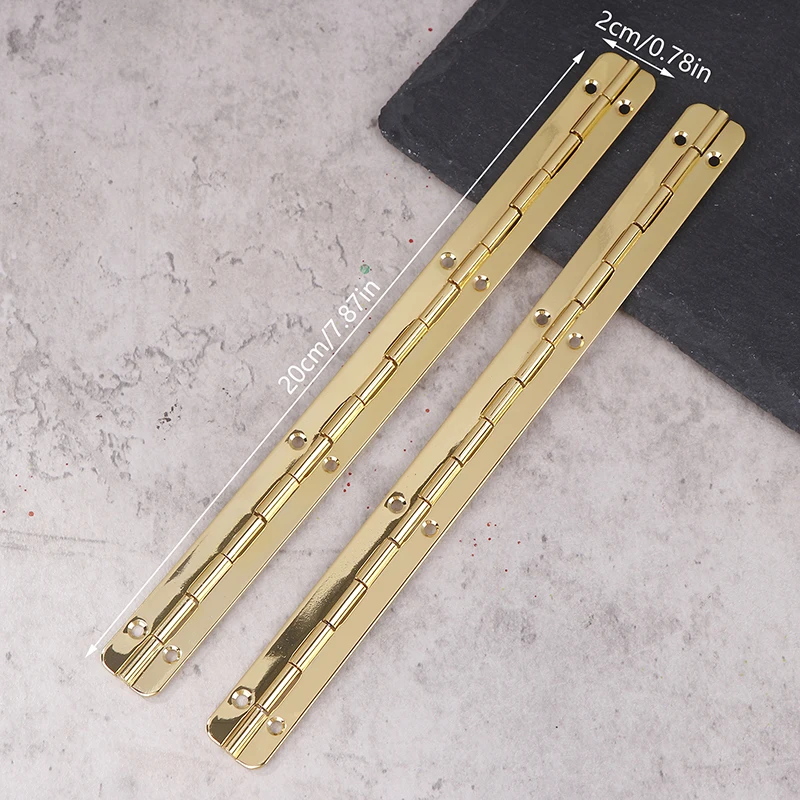 Picture 7: **2Pcs Hinge Hinges For Crafts Heavy Duty Piano Cabinet Box Long Window Iron Furniture Door And Window Hinge Long Hinge