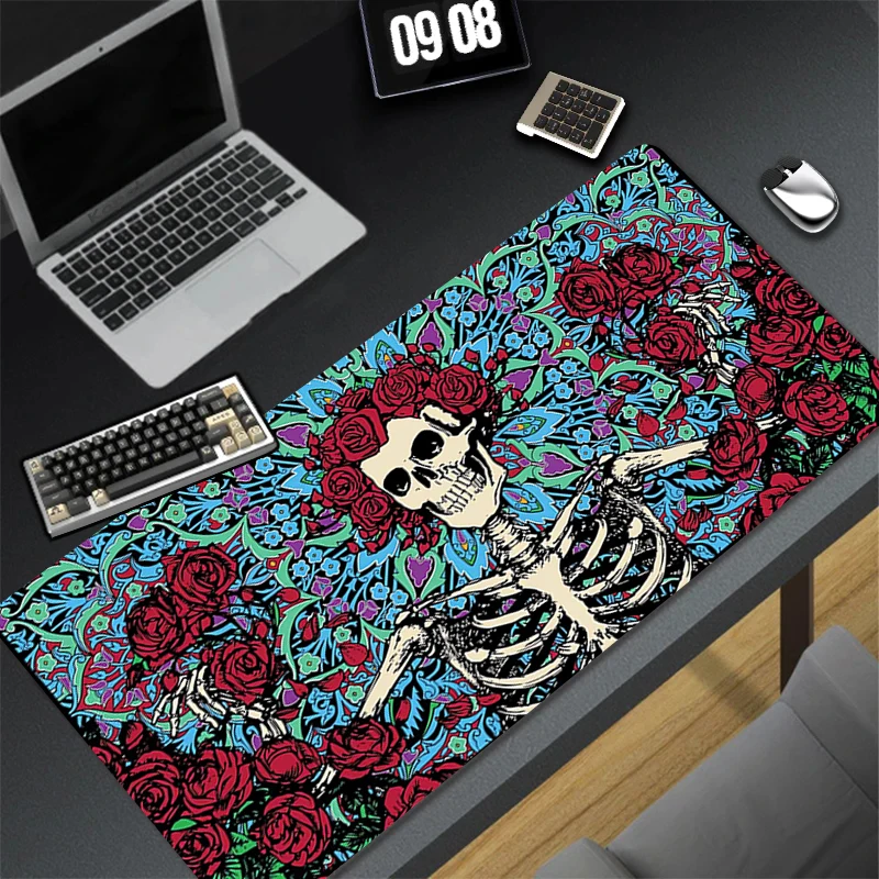 Pattern Game Mousepad Pad Rubber Mouse Mat Desk Gaming Non Slip Table Mat PC Gamer Cabinet Mousepad Terror Skeleton Keyboard Pad