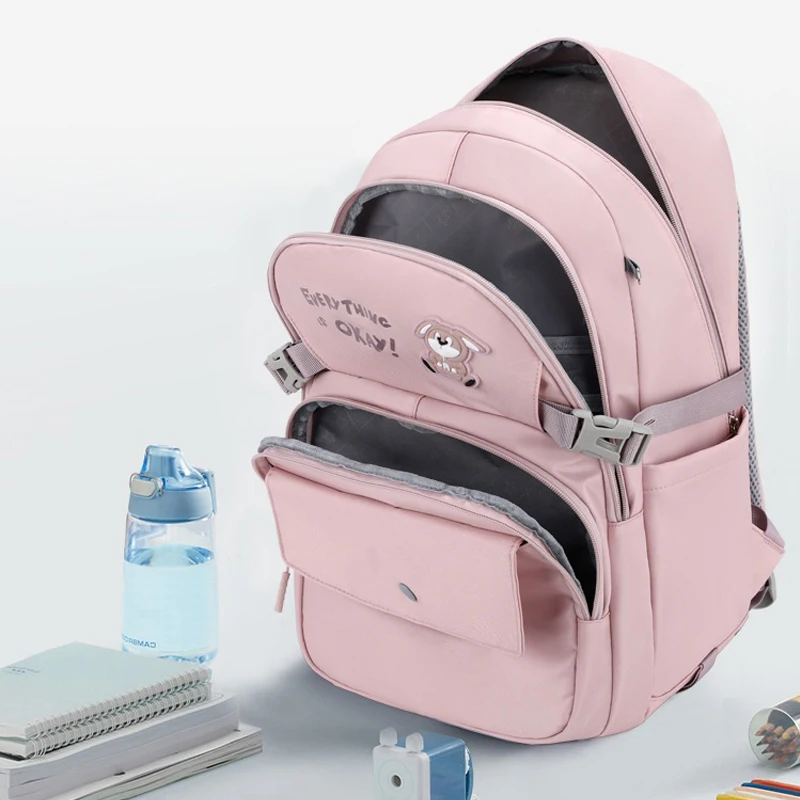 Students Backpack for Girls Children School Bag with Wheels Trolley Backpack Cute Schoolbag Rolling Wheeled Backpack Book Bags