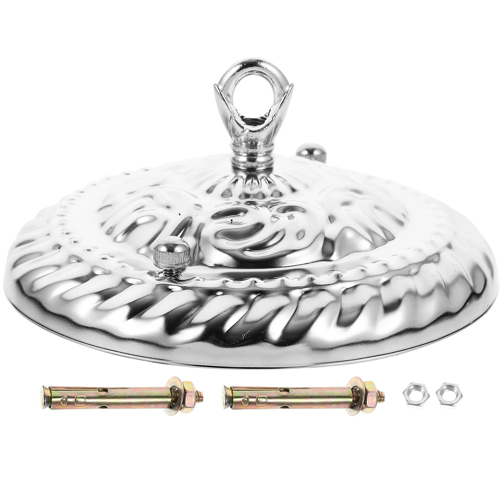 

Closed Hook Chandelier Canopy Vintage Iron Ceiling Mounting Bracket Strong Suction Light Fixture Plate Pendant Lamp Cover