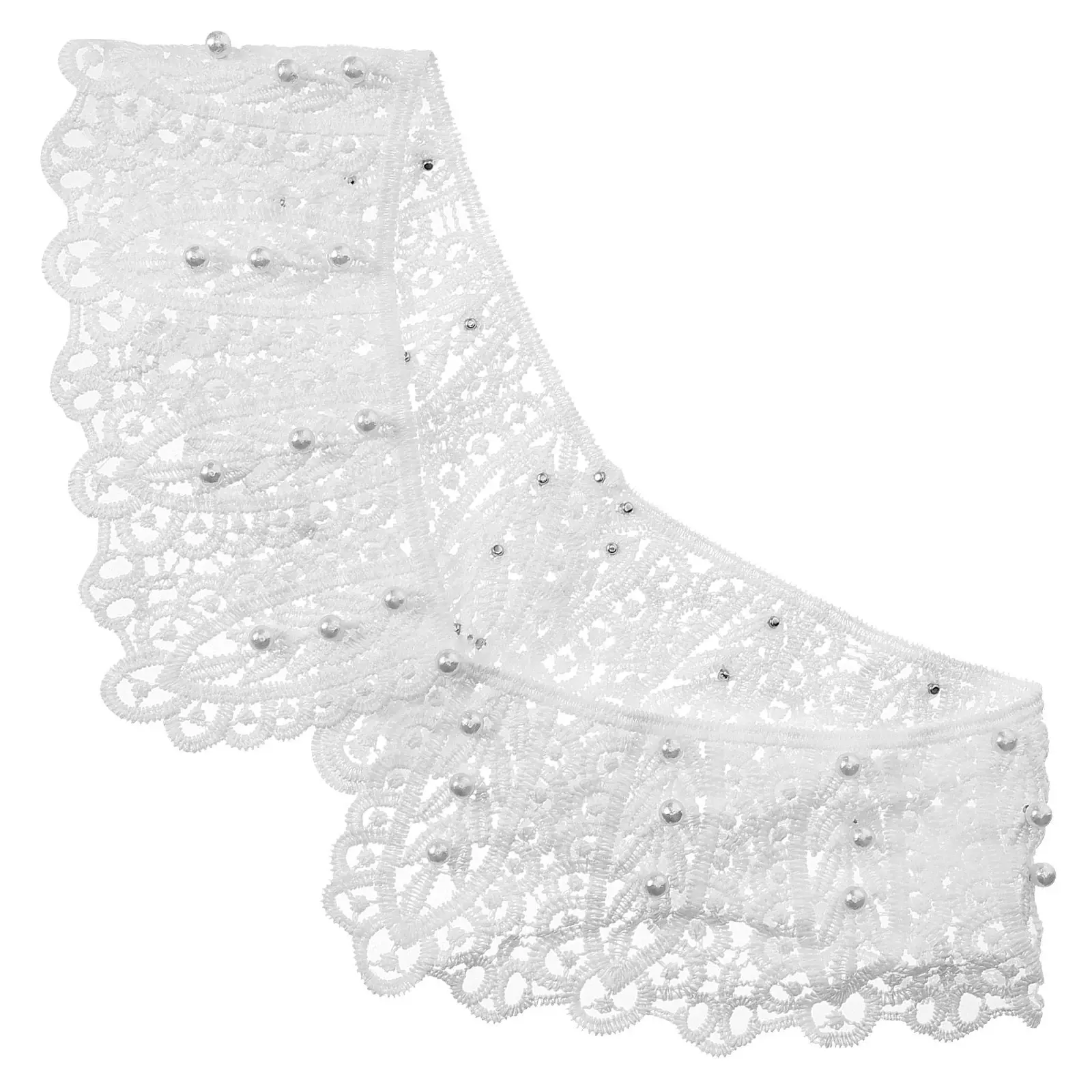 

Модный съемный воротник-имитация для женских блузок с жемчужным декором – универсальный элемент гардероба, декоративный аксессуар для одежды