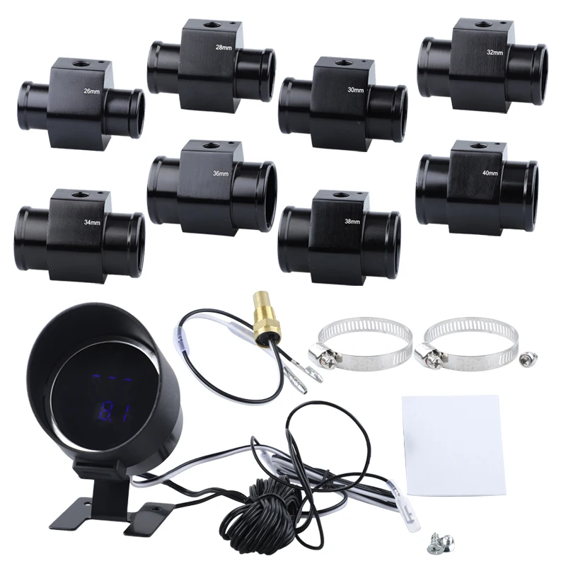 

Автомобильный датчик температуры воды -10-110 по Цельсию с датчиком температуры воды, трубчатый датчик, адаптер 28 мм, 34 мм, датчик 1/8NPT, вольтметр 2 в 1