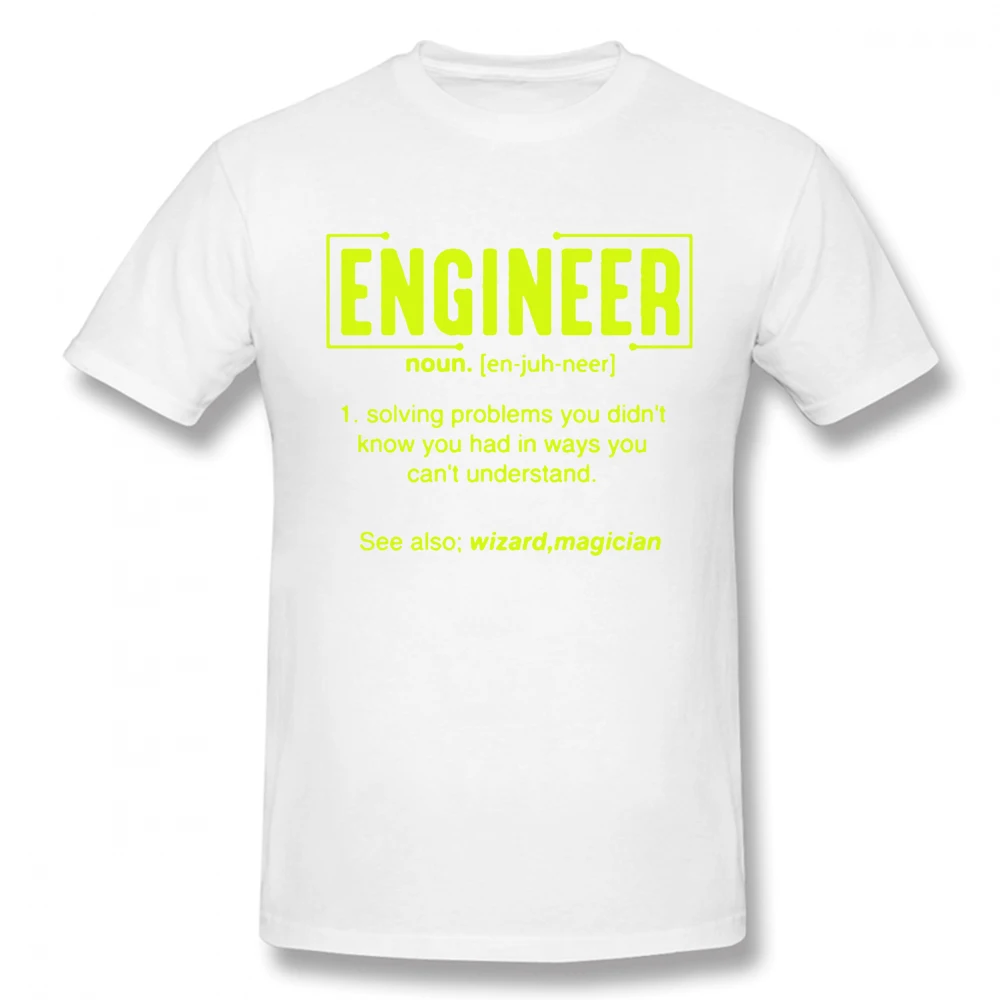 Engineer Dad Definition Noun T Shirts Graphic Cotton Streetwear Short Sleeve Birthday Gifts Summer Style T-shirt Men