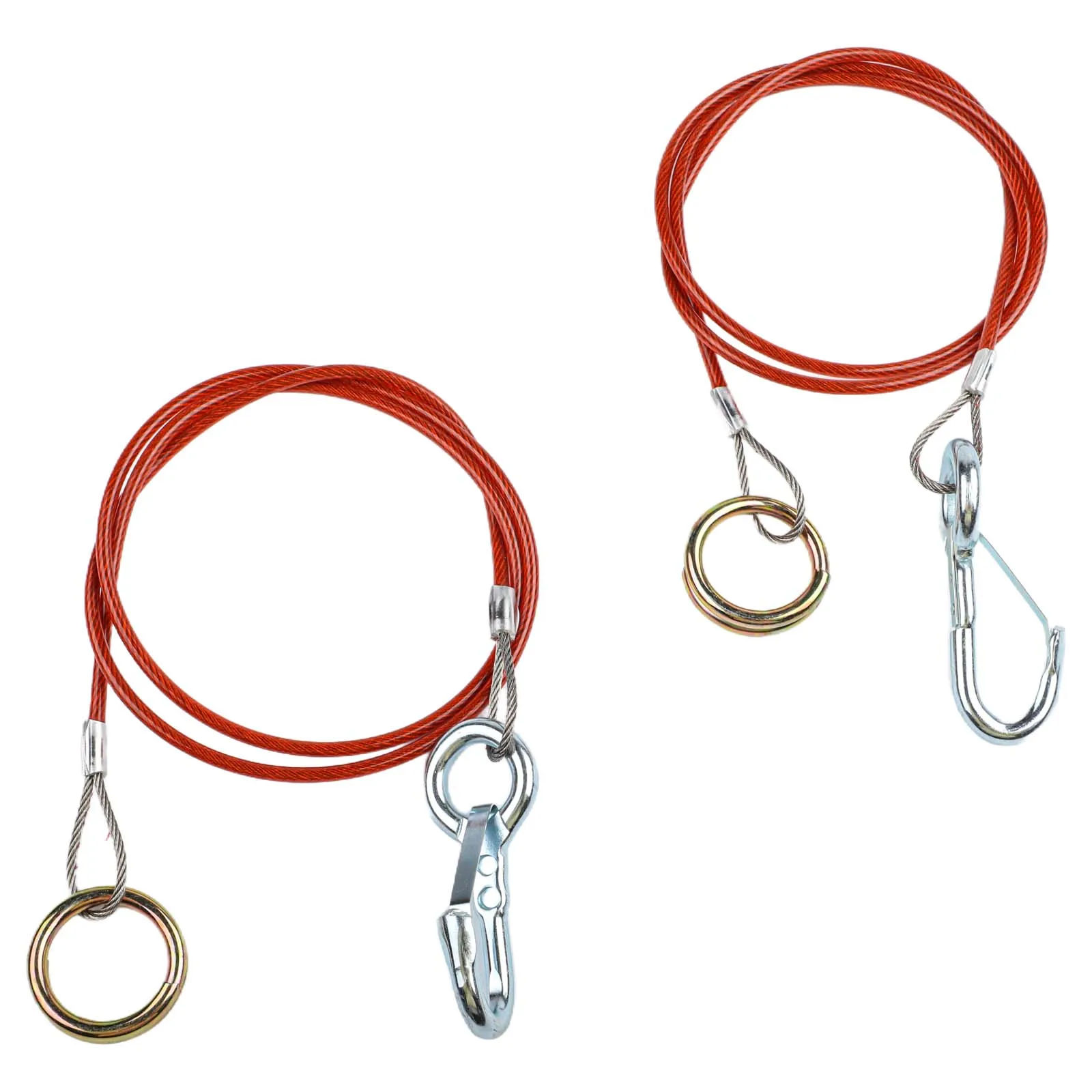 

Для караванов, прицепов, страховочный трос, отрывные веревки, транспортная безопасность, диаметр 4 мм, прочный металлический крючок, универсальное применение