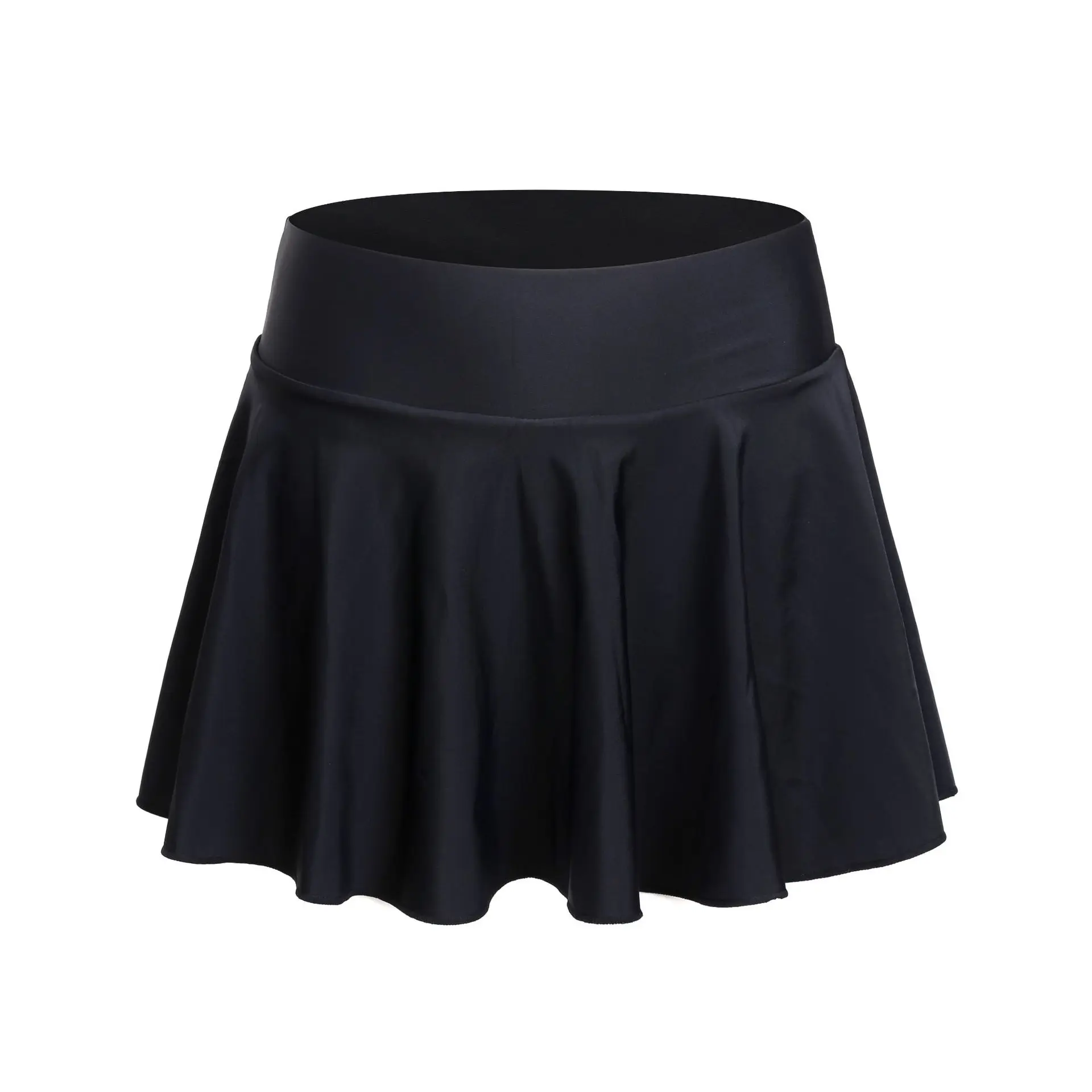 

Europe And The United States Wind Girl With Pocket Outdoor High Elastic Running Yoga Anti-light Pure Pleated Skirt