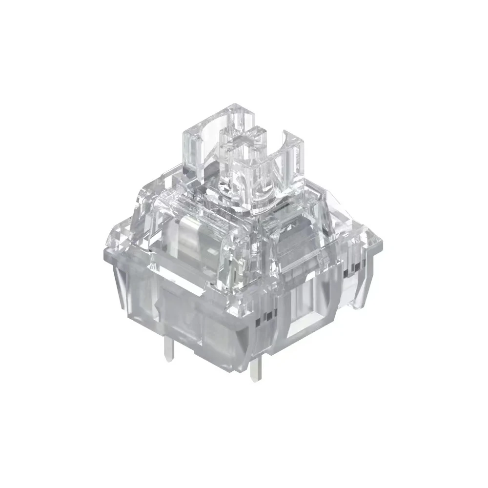 TTC Ice Silent Switch V2 Linear Switch 39g Ultra-Quiet Typing 100M Keystroke Lifespan Factory Lubed Gold-plated Spring Dustproof
