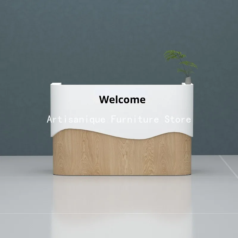 Executive Contemporary Reception Desk Wide High Back Reception Counter Ergonomic Manager Rezeptionstheke Office Furniture