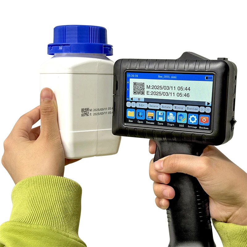 

OEM/ODM 12.7mm Color Portable Manual Printing Gun Tij Date Batch Coding Machine Handheld Inkjet Printer Gun for Expiry Date