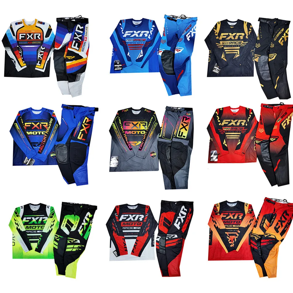 2024 FXR Off Road Motocycle Jersey Pants Set MX Gear Set Motocross Clothing Combo Dirt Bike Motorcycle Adult Suit